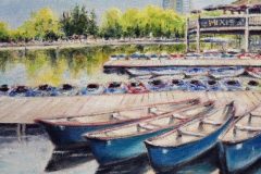 CeciliaChan-02-DowsLake-oil-12x12-Cecilia-Chan